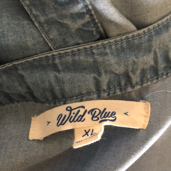 Wild Blue Soft Denim Top - Picture 5 of 5